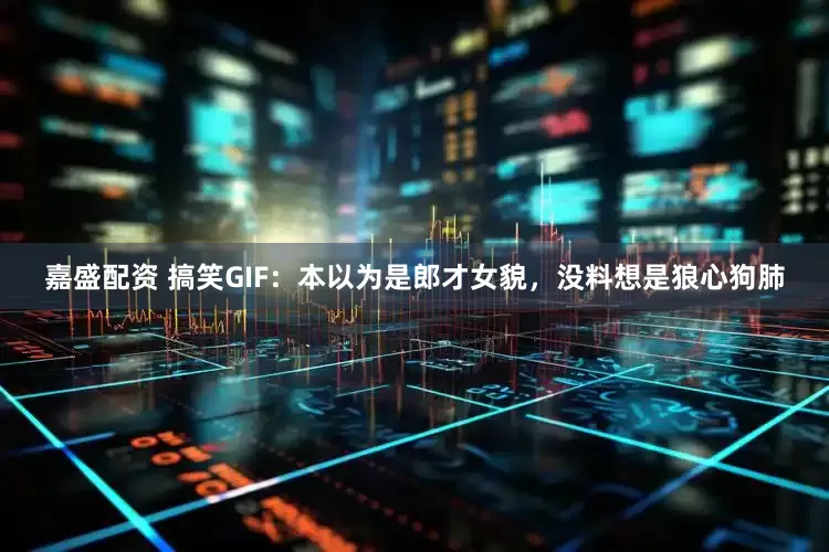 嘉盛配资 搞笑GIF：本以为是郎才女貌，没料想是狼心狗肺